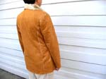 Mens outer wear warehouse export agency supplies Great warm jacket in faux suede with white seams, button up front, side pockets, and fleecy collar