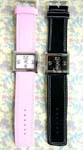 Hip hop fashion jewelry factory dustributes wholesale Beautiful thick band wrist watch with square shaped clock face