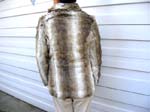 Warm winter wear shopping outlet wholesales quality Minx style imitation fur jacket with button up center and large collar