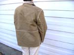 Winter outerwear product supplier distributes fashion Warm imitation suede jacket with fleecy seams and collar