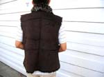 Import supply coat wear wholesale store distributes Warm winter vest with faux fur collar lining