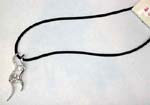 China online export agent sells wholesale jewelry accessories at wholesale cost. Double snaky designed pendent with cz gems embedded in one line and two large, clear cz gems connecting the silver plated columns. 