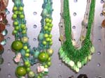 Buy designer jewelry gift at wholesale price from export agent. Long necklace with multi sized beads and shells