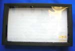 Fashion supplies and jewelry items sold by China import agent . Fashion white or black velvet ring display, can hold 100 rings