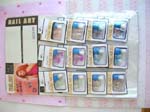 Buy wholesale from China manicure nail production company importing internationally. Small individual package of acrylic nail tips with around 6 to 8 different designs