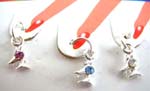 China wholesale gift ideas for salon style manicure products. Rabbit shape finger nail art charms with inlaid colored gem