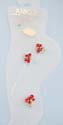 Fashion anklet with clear band design and mini cz inlaid, embedded dragonfly pattern in assorted color