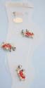 Fashion anklet with clear band design and mini cz inlaid, embedded mother turtle holding a baby turtle at the back in assorted color