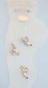 Fashion anklet motif in turkey pattern design with clear band and assorted mini cz