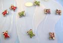 Fashion anklet motif in jumping frog pattern with clear band and assorted mini cz design