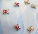 Fashion anklet motif in jumping frog pattern with clear band and assorted mini cz design