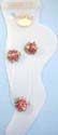 Fashion anklet motif in bug pattern design with clear band and assorted mini cz