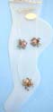 Fashion anklet with assorted mini cz and clear band design motif in spider pattern
