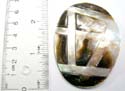 Fashion abalone seashell pendant motif in oliver pattern and line section inlaid