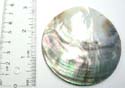 Abalone fashion seashell pendant motif in round pattern