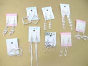 Clear cz drop earring