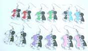 Bronze cz fashion earring