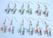 Bronze cz fashion earring