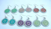 Bronze cz fashion earring