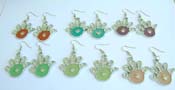 Bronze cz fashion earring