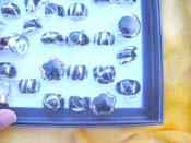 Enamal black ring with cz