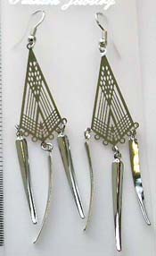 Bronze cz fashion earring