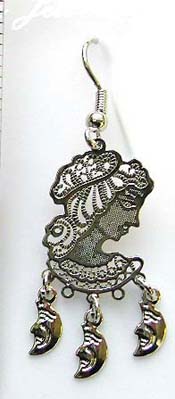Bronze cz fashion earring
