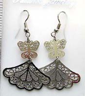 Bronze cz fashion earring