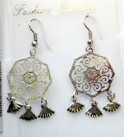 Bronze cz fashion earring
