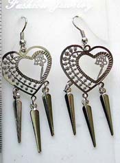 Bronze cz fashion earring