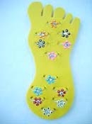Summer fashion toe ring with feet display