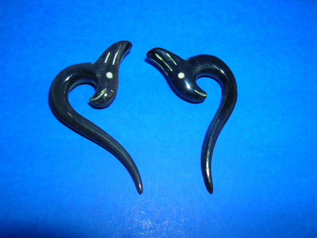 Trendy bali exchange jewelry factory - Whale tail theme buffalo horn earrings