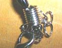 Twisted black cord necklace