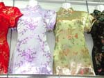 Embroidered Chinese women's dress with summer scene design