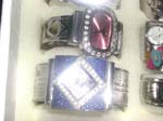 Assorted lady's and men's bangle watch with clear cz