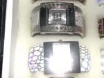 Sparkle rectangular man's fashion bangle watch