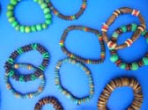 Quality crafted wood bead bracelet in an assortment of colors