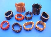 Large wooden beaded bracelet