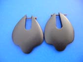 Bat motif fashion organic earrings