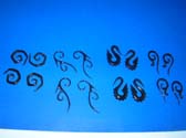 Stylish handmade balinese organic buffalo horn earrings