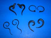 Bali bali new age buffalo horn organic earrings