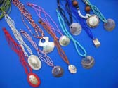 Summer style bali indonesian seashell and bead necklaces in an assortment of designs and colors