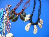 Summer style bali indonesian seashell and bead necklaces in an assortment of designs and colors