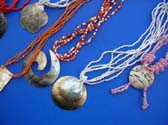 Summer style bali indonesian seashell and bead necklaces in an assortment of designs and colors