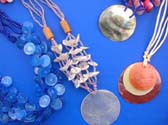 Summer style bali indonesian seashell and bead necklaces in an assortment of designs and colors
