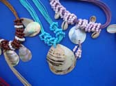 Summer style bali indonesian seashell and bead necklaces in an assortment of designs and colors