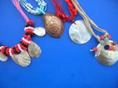 Summer style bali indonesian seashell and bead necklaces in an assortment of designs and colors