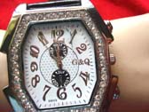 Antique designed numbers on octagon framed premier watch