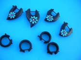 Beautiful hoop inspired organic wood earrings in an assortment of designs
