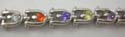 Fashion cz bracelet with assorted cz synthetic stone embedded